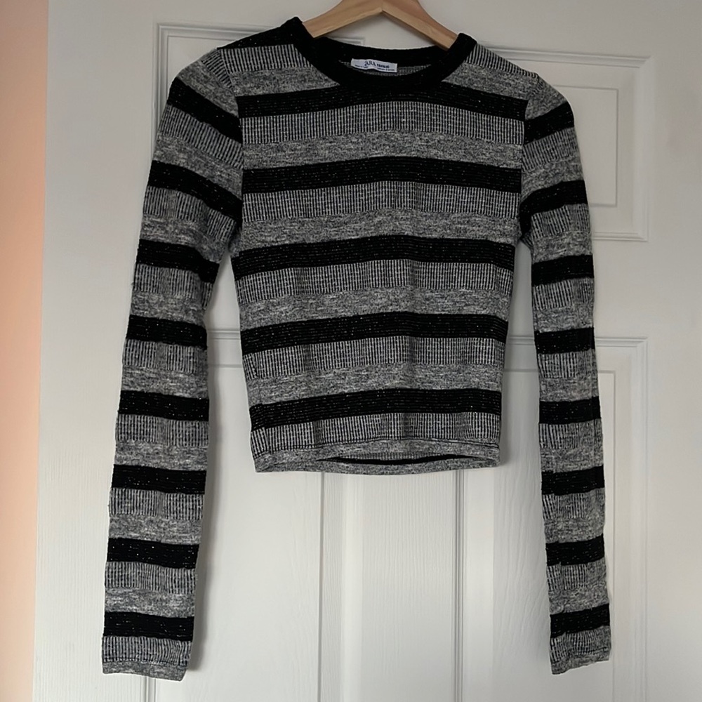 Zara Striped Crop top Size S